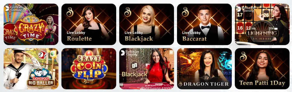 Juegos de casino en vivo MAGIC RED CASINO