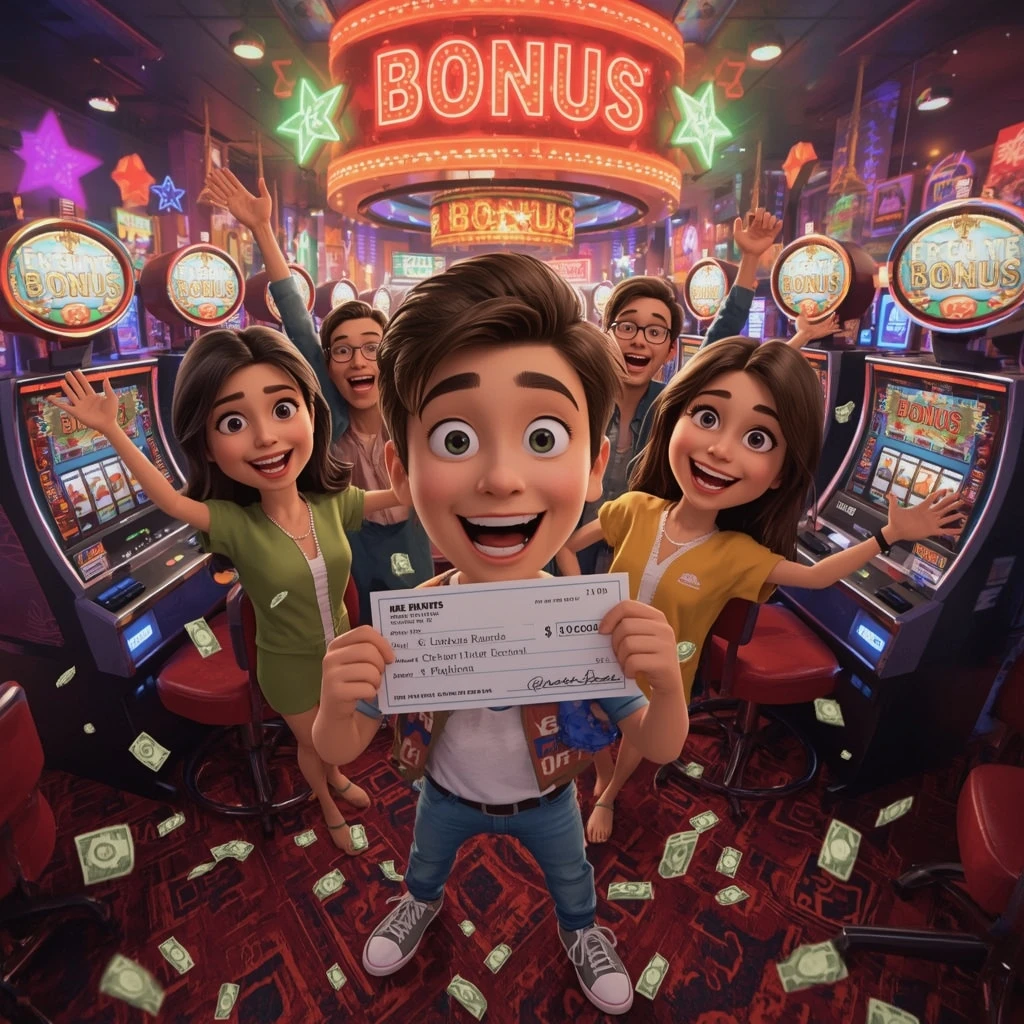 bono en manos de un hombre en MAGIC RED CASINO