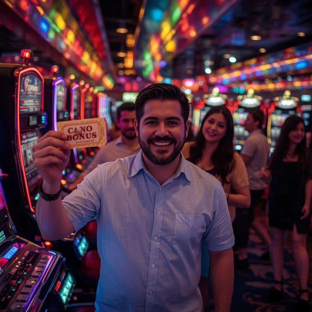 persona con un bono de casino MAGIC RED CASINO