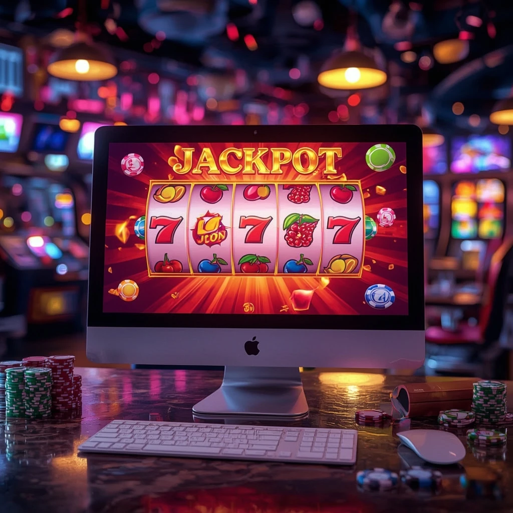 tragamonedas en el monitor MAGIC RED CASINO